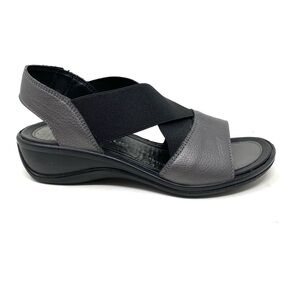 Flexus by Spring Step Emma Leather Sandal Pewter